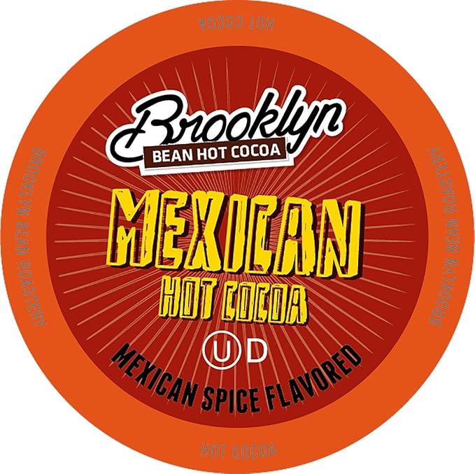 Brooklyn Beans Mexican Cocoa Hot Chocolate Pods,Compatible with K Cup Brewers Including 2.0, 40