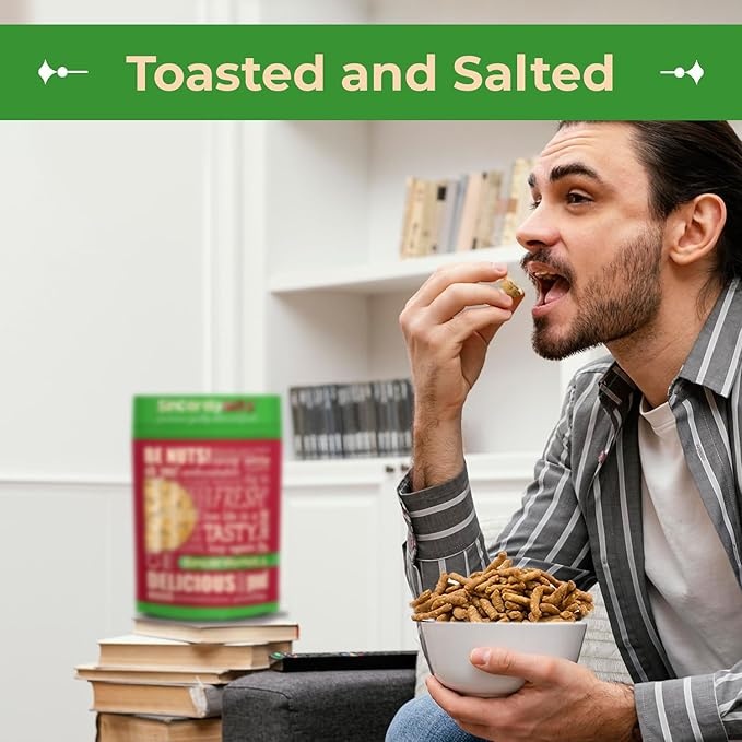 Sincerely Nuts Gourmet Salted Sesame Sticks Snacks, 2lb - Kosher Certified - Crunchy Toasted Sesame
