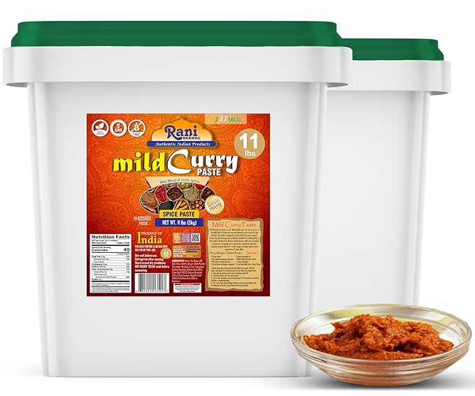 Rani Curry Paste MILD (Spice Paste) 176oz (11lbs) 5kg Bulk ~ No Colors | All Natural | NON-GMO |