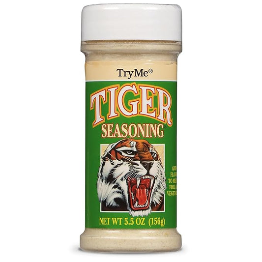 Try Me Tiger Seasoning for Meat Fish and Vegetables, 5.5oz Bottle (Pack of 1)