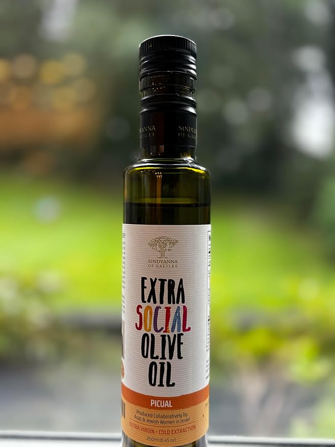 SINDYANNA OF GALILEE Virgin Olive Oil, Small Batches from Local Olives, Made in Israel 250ml (PICAL