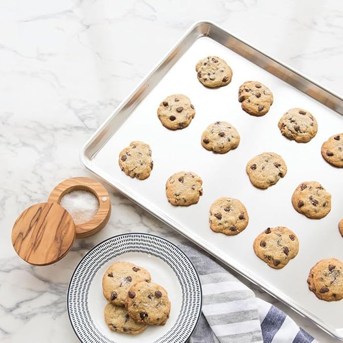 Baking Sheet, Yododo Stainless Steel Cookie Sheet Toaster Oven Tray Pan Rectangle Size 16 x 12 x 1