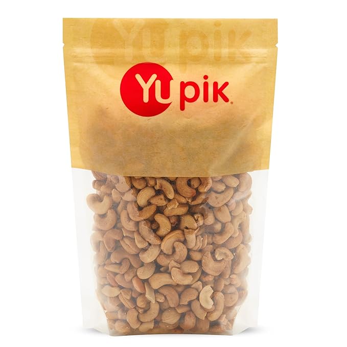 Yupik Roasted Salted Jumbo Cashews, 2.2 lb (35.2 oz), Gluten-Free, Kosher, Vegan, Large Crunchy
