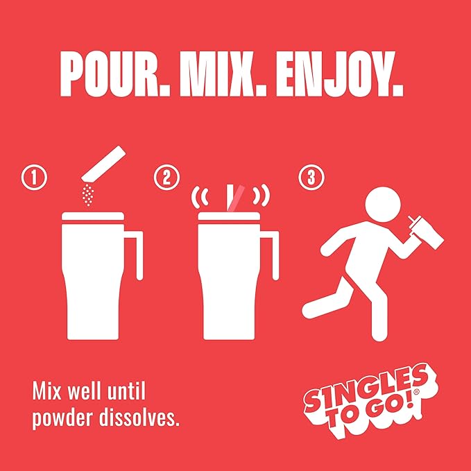 Starburst Singles To Go Powdered Drink Mix & Just Add Water -12 Boxes with 6 Packets Each 72 Total