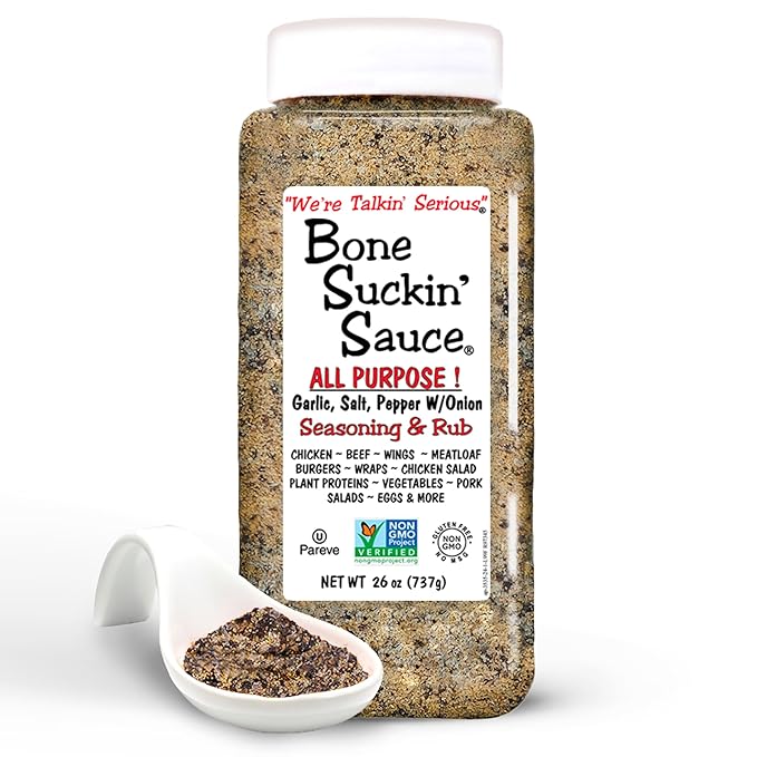 Bone Suckin' Sauce Bulk Seasoning & Rub - Brown Sugar, Garlic, Onion, Spices - Non-GMO