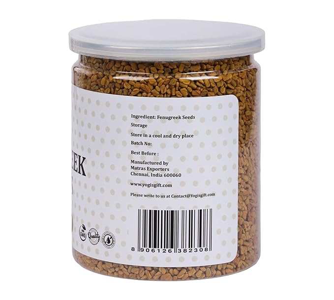 Fenugreek Seeds 14oz, 100% Pure & Natural Methi Seeds, Premium Quality, fenogreco en semillas, For