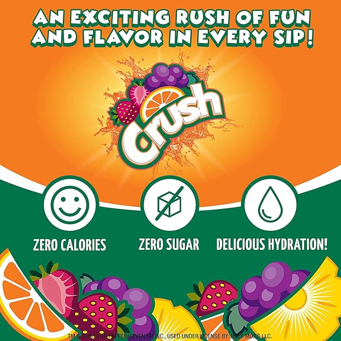 CRUSH Crush, Lemonade, Liquid Water Enhancer - New, Better Taste (4 Bottles, Makes 96 Flavored