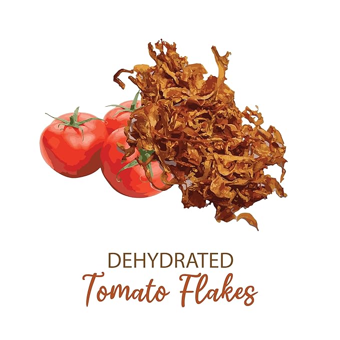 SHROOTS Dehydrated Tomato Flakes Pure Vegetarian Gluten-Free No Added Salt Easy Cooking Essential