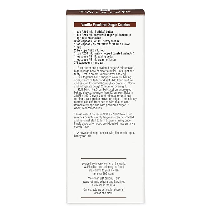 Watkins Vanilla Flavor, 2 Fl Oz (Pack of 12)