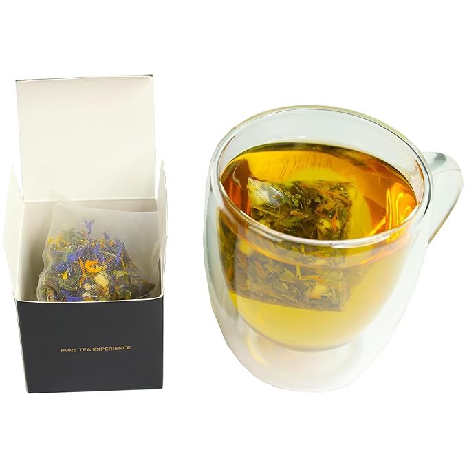 Pure And Easy Tea, Ascent Premium Tea Sampler, 15-Count Variety with 5 Caffeinated Flavors, Natural