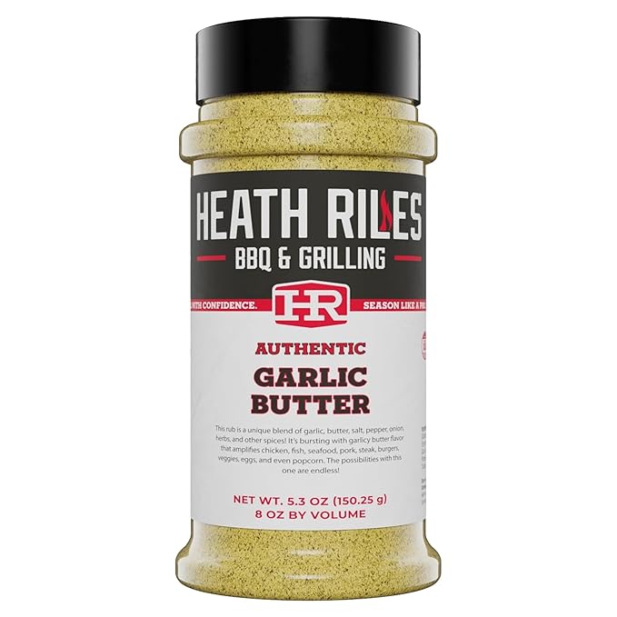 Heath Riles BBQ Rub - Garlic Butter Seasoning, Champion Pitmaster Recipe, Legendary Rubs For