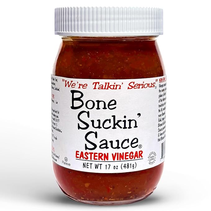 Bone Suckin??Sauce Eastern Vinegar BBQ Sauce, Authentic Carolina Flavor, Zesty, Vinegar-Based