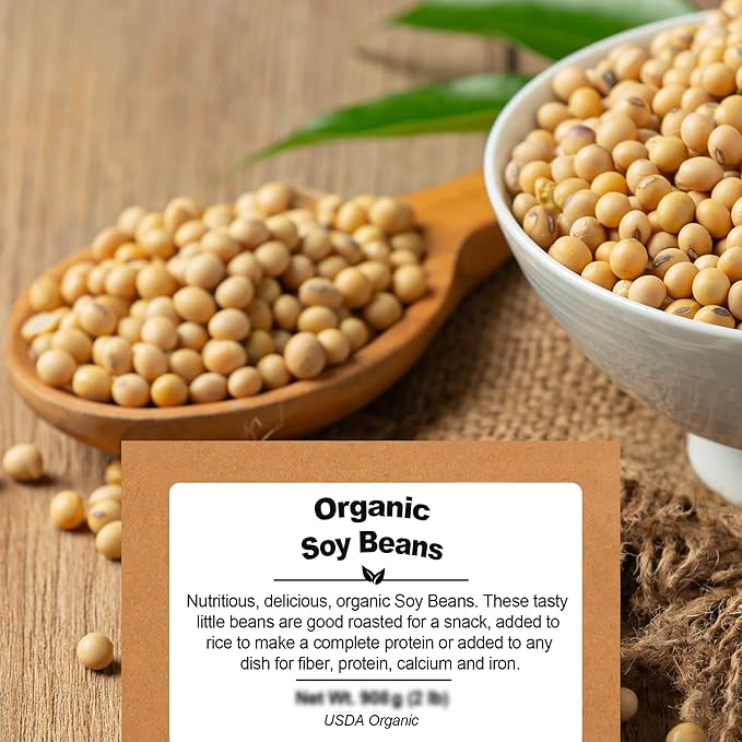 Be Still Farms Organic Soybeans - Soy Beans Dry (2.8 lb) aka Soya Nuts - Great for Edamame, Soy