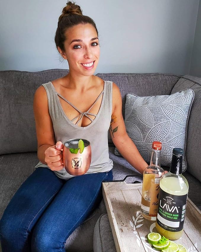 LAVA Premium Spicy Moscow Mule Mix by LAVA Craft Cocktail Co., Made with Ginger Beer, Key Lime