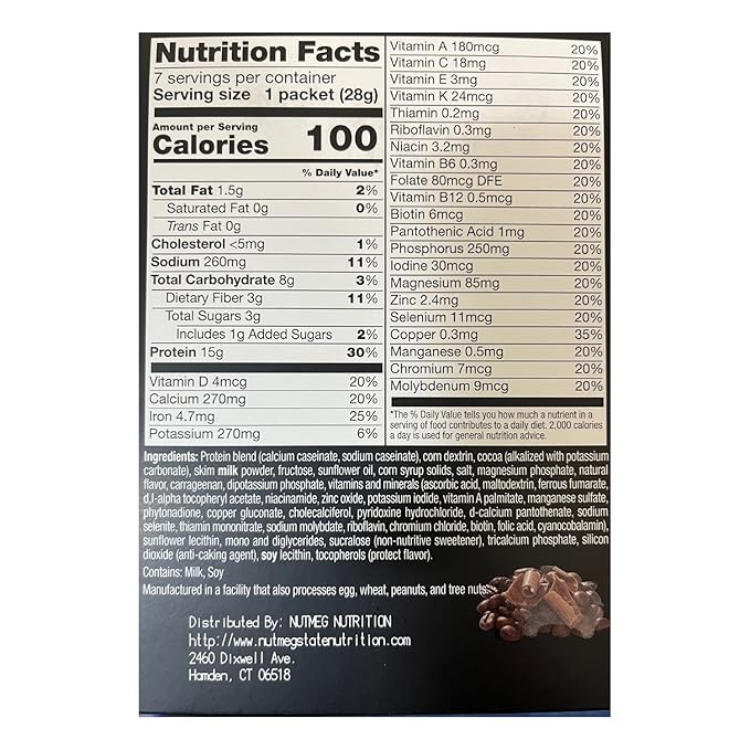 PROTIFIT - High Protein Pudding/Shake Mix, 15g Protein, Low Calorie, Low Fat, Low Carb, Aspartame