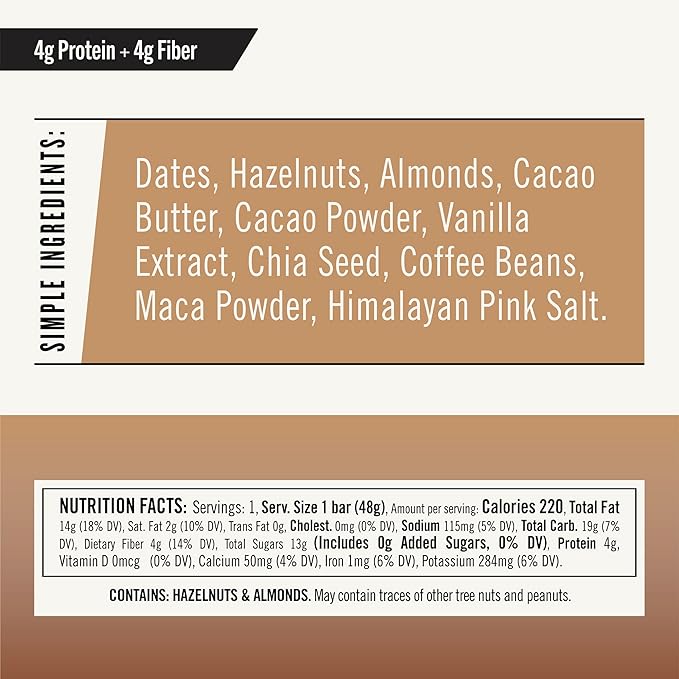 Thunderbird Bars Energy Snack, Gluten-Free with Protein, Healthy Real Food, Vegan Paleo Non-GMO, No