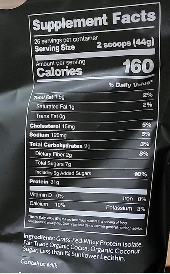 ProMix Nutrition Whey Protein Isolate Powder, Chocolate - Grass-Fed - 짯Post Workout Fitness &