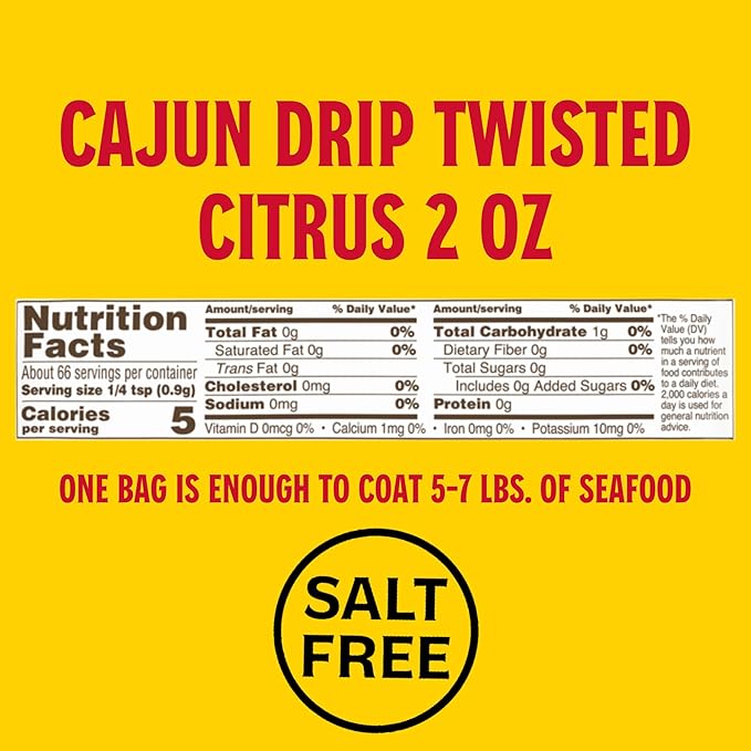 Louisiana Fish Fry Cajun Drip Twisted Citrus Butter Seasoning Mix - Seasoned Butter Sauce for
