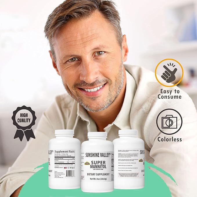 Sunshine Valley® Super Mannitol Powder, Natural & Healthy Artificial Sweetener, Ultra-Pure Sugar