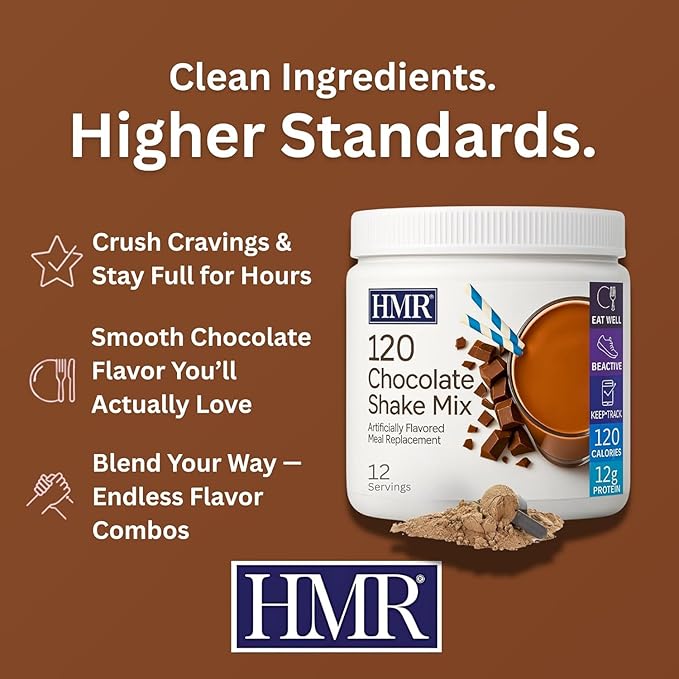HMR 120 Chocolate Shake Meal Replacement Powder | Chocolate Shake Mix to Support Healthy Weight
