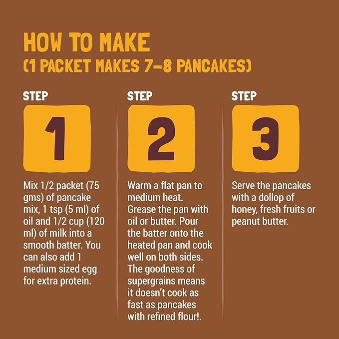 Slurrp Farm Millet Pancake Mix | Chocolate Flavor | Made with Jowar, Oats & Ragi | No Maida, No