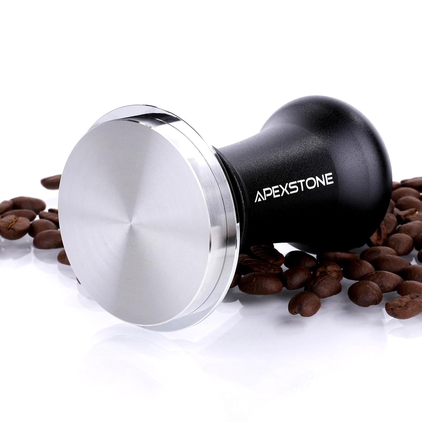 Apexstone 58mm Espresso Tamper, Spring Loaded Coffee Tamper with Stainless Steel Base, Professional