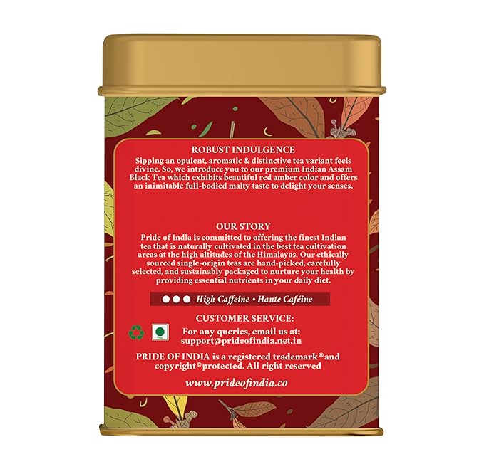Pride of India | Assamese Gold English Breakfast Blend | 15 Predium Pyramid Full Leaf Individually
