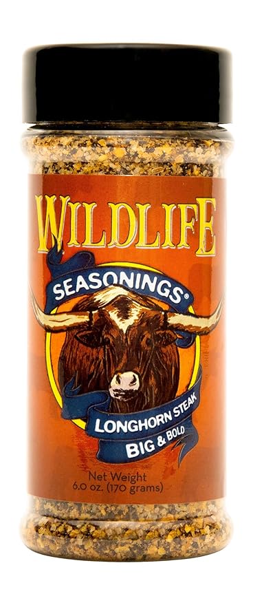 Wildlife Seasonings Longhorn Steak ??Big & Bold Flavor for Beef, Pork, Chicken, and Vegetables for