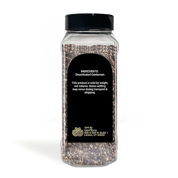 GranAroma Decorticated Cardamom, Versatile Spice, Indian Cuisine, Rich & Intense Flavor (1.2 Pound)
