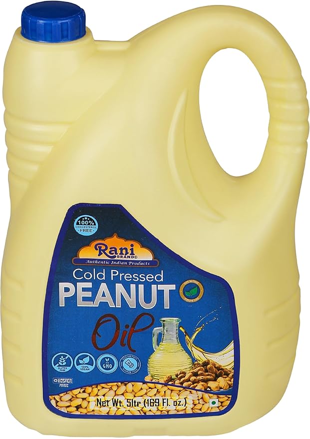 Rani Peanut Oil 169 Ounce (5 Liter) Cold Pressed | 100% Natural | NON-GMO | Kosher | Vegan | Gluten