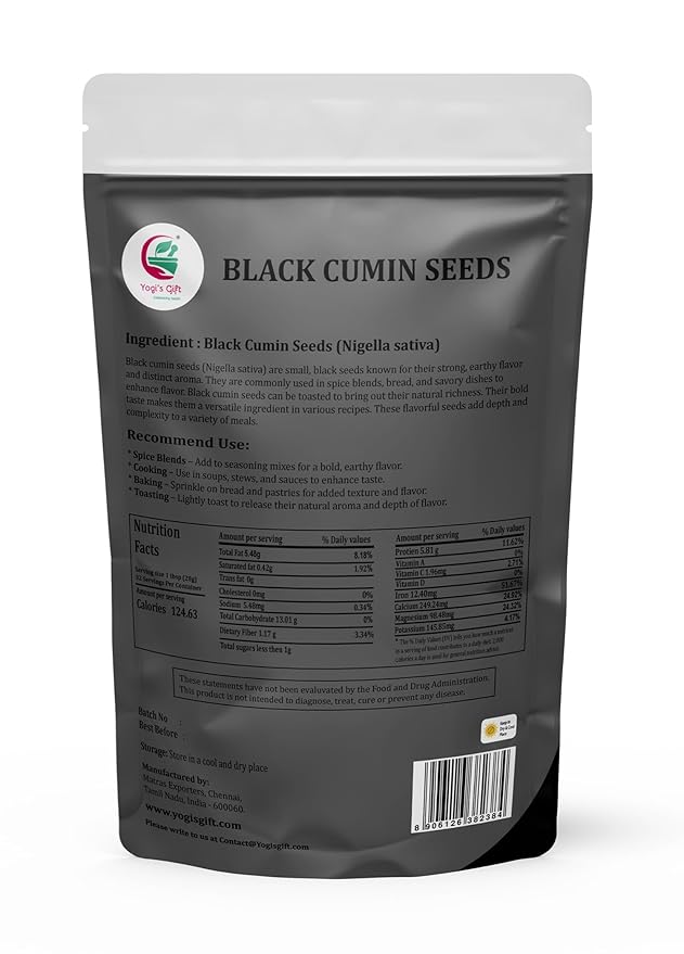 Black Cumin Seeds 2 LB, Nigella Sativa, 100% Pure & Natural, Premium Quality Kalonji Seeds, Perfect