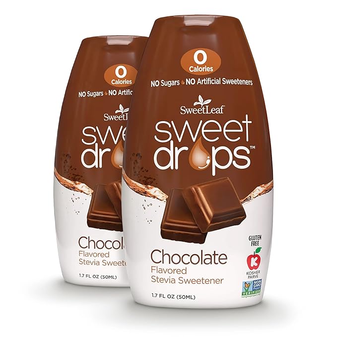 SweetLeaf Sweet Drops Chocolate Liquid Stevia Sweetener - Chocolate Stevia Drops, Zero Calories