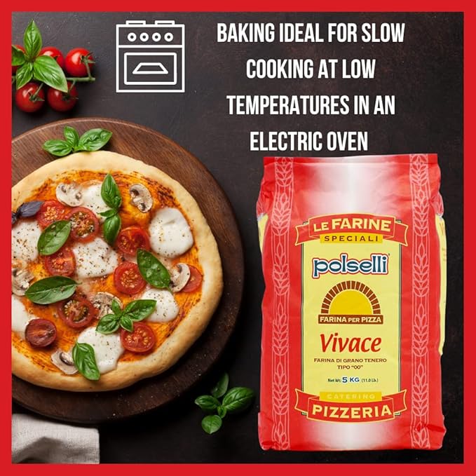 Vivace, Tipo "00" Double Zero Flour, OO Flour, Napoletana, Romana, Traditional Pizza Dough Mix