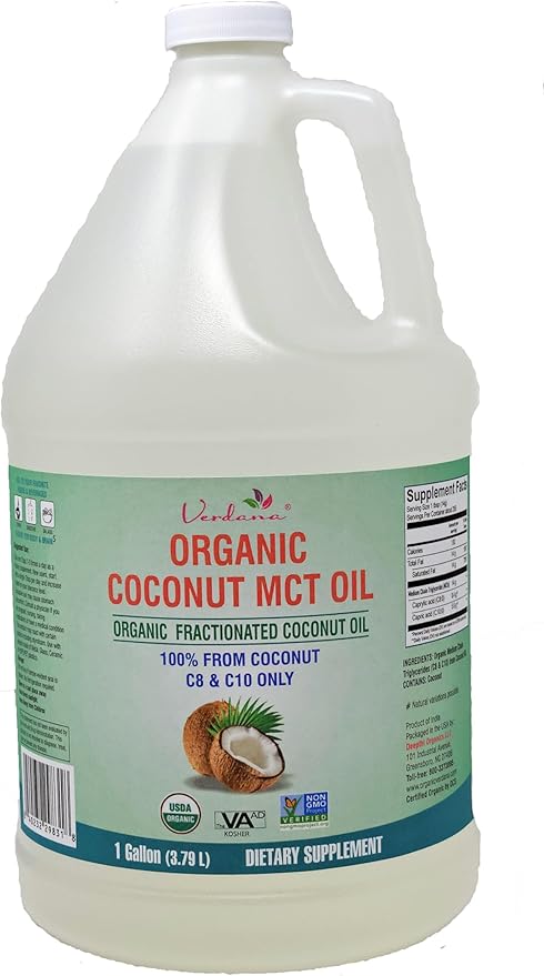 Verdana USDA Certified Organic Coconut MCT Oil ?밊ractionated Coconut Oil ??No Palm Kernel Used