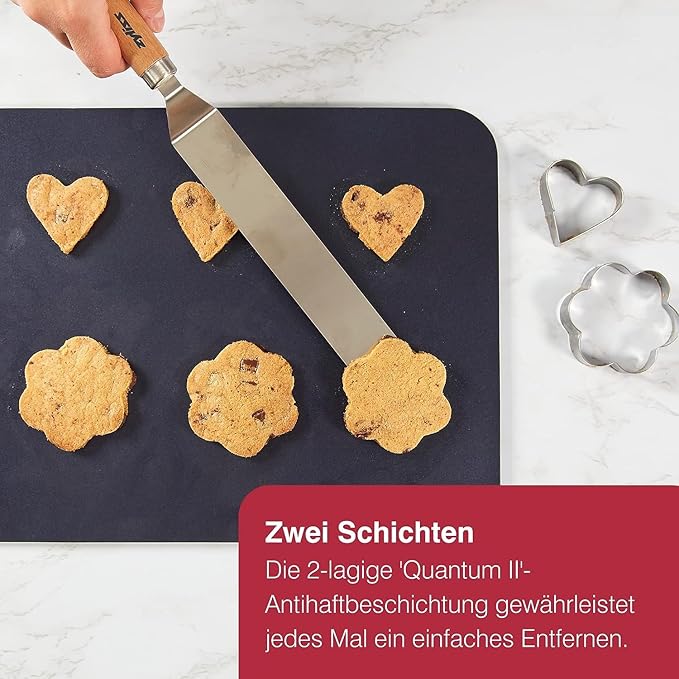 Zyliss E980192 Non-Stick Baking Sheet | Carbon Steel | Dark Blue | Baking Tin/Bakeware/Roasting |