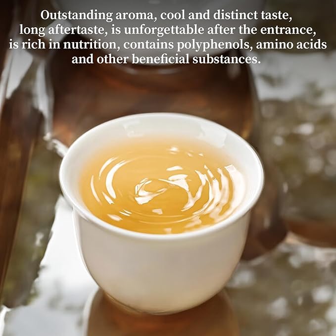 XIXICHA White Peony Tea White Tea Loose Leaf Pai Mu Dan Chinese Tea Peonies Low Caffeine Light &