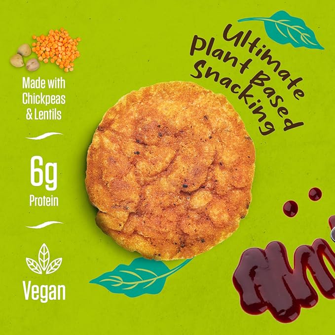 PeaKaPop Veggie Chips ??Plant-Based, Healthy Veggie Crisps with Pea, Lentil & Chickpea Protein