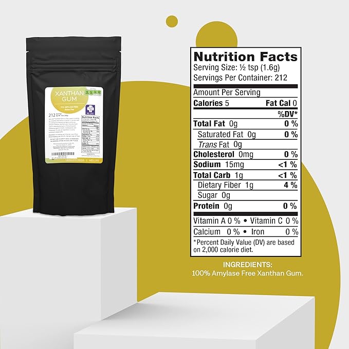MD. Life Xanthan Gum for Baking Keto - 1 Pound ??100% Natural Xanthan Gum Powder - Keto Friendly &