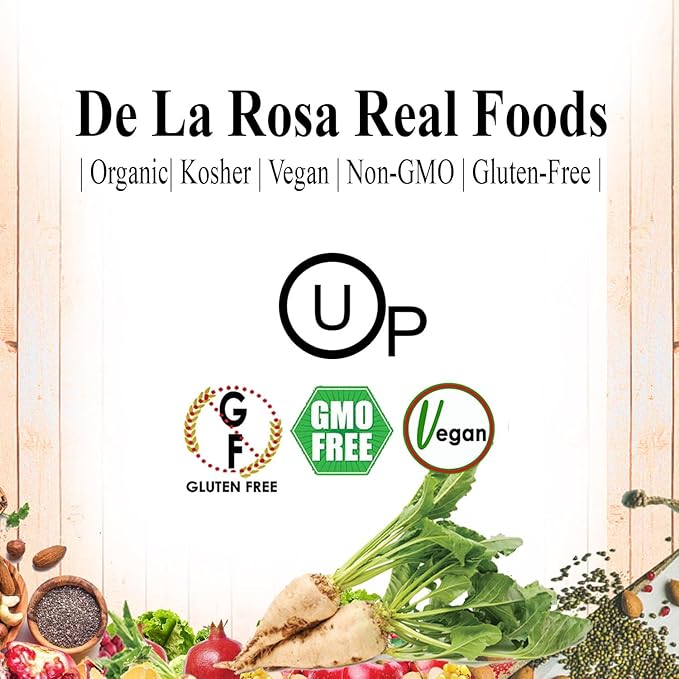 De La Rosa Distilled White Vinegar, Raw & Unfiltered, Kosher for Passover, Vegan & Gluten Free