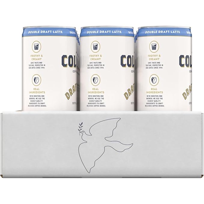 La Colombe Coffee, Double Draft Latte, 11 fl oz Cans (Pack of 12), Coffeehouse Quality Cold Brew
