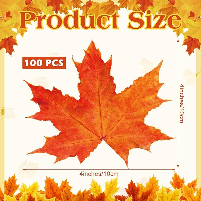 100 Pieces Parchment Fall Leaves Thanksgiving Cheese Paper Parchment Autumn Leaves Double Sided