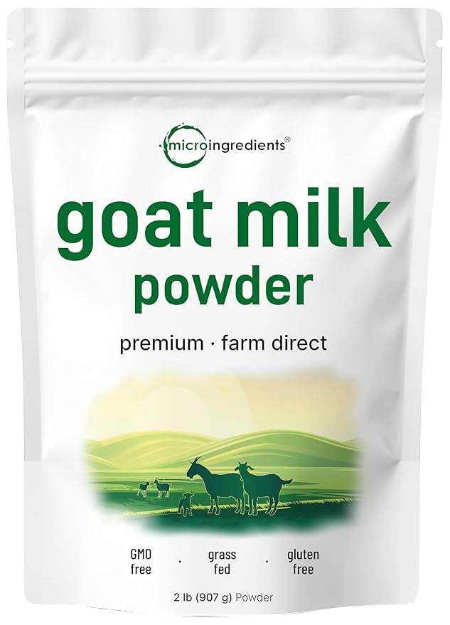 Micro Ingredients Goat Milk Powder, 2 Lb | Grass-Fed Australian Source | Pure, Easily Digested