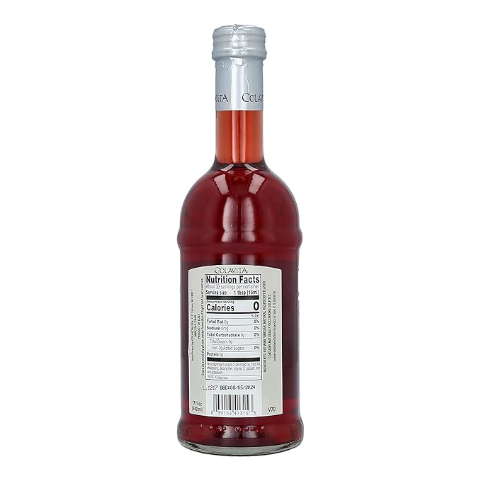Colavita Wine Vinegar - Raspberry Red Wine Vinegar, 17 Fl Oz