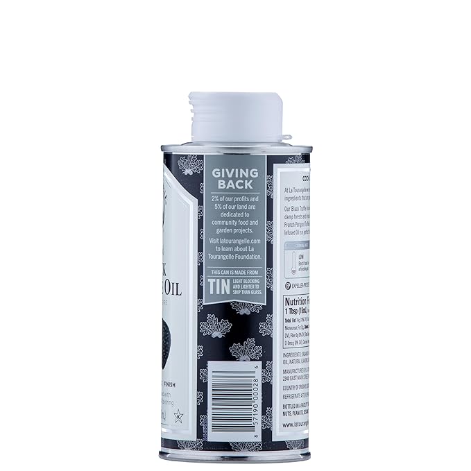 La Tourangelle, Black Truffle Oil, Complex Gourmet Earthy Flavor for Drizzling over Pasta, Popcorn