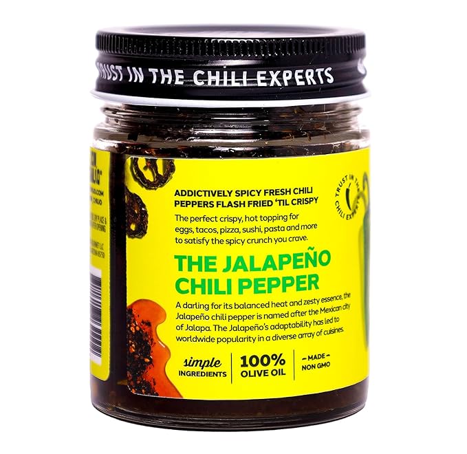 Don Chilio Mild Jalapeno Mexican Chile Crisp, 5 oz., 3 Pack – Crunchy Sliced Jalapenos Fried Chili