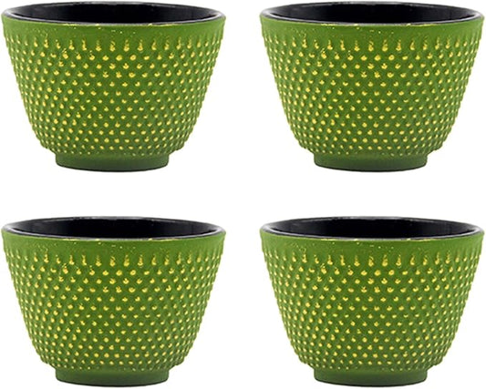 Japanese Cast Iron Tea Cups, Small and Heavy Teacups with no Handles, Japanese Style Cup for