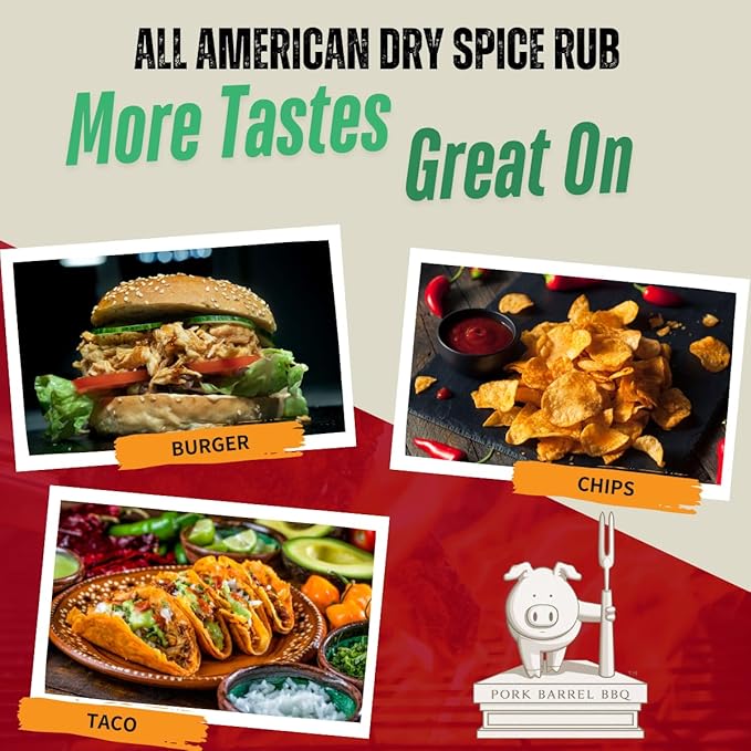Pork Barrel BBQ All American Seasoning & Rub Catering, 623g