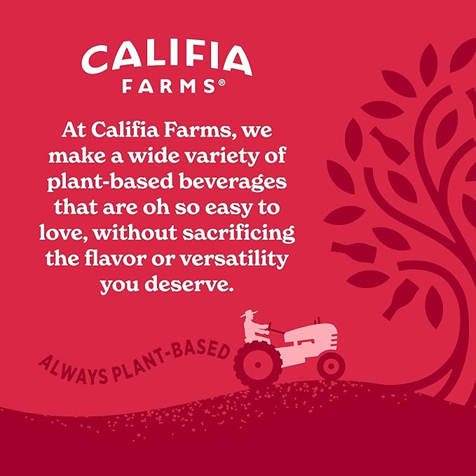 Califia Farms - Pure Black Medium Roast Cold Brew Coffee, 32 Oz (Pack of 6), 100% Arabica, Shelf