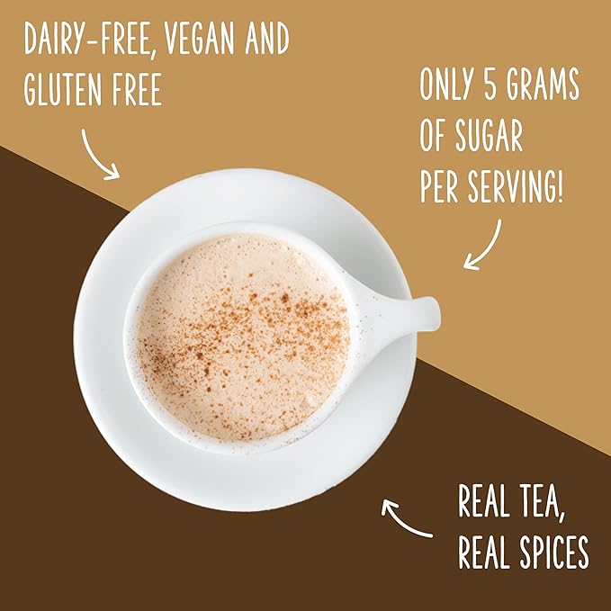 Two Leaves and a Bud Chai Tea Latte Mix, Chai Powdered Tea Mix, Serve Hot or Cold | 1 Resealable