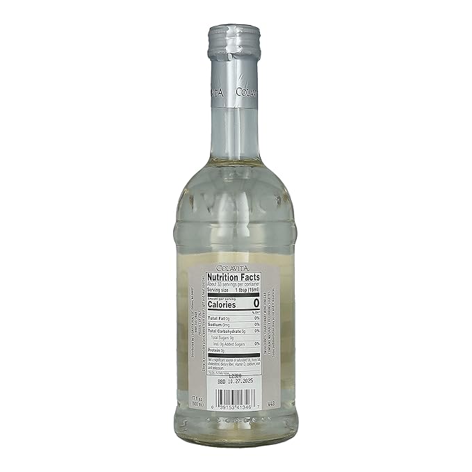 Colavita Wine Vinegar - Chardonnay Wine Vinegar, Premium Quality, Naturally Aged in Wooden Barrels
